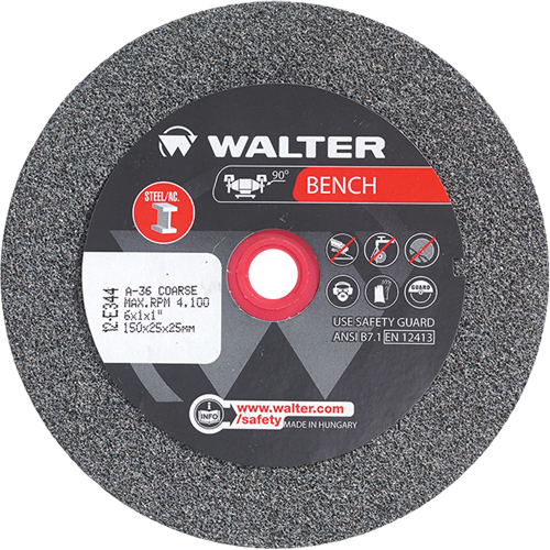 Meules pour rectifieuses d'&eacute;tabli, 6" x 1", Arbre de 1", 1 Distribution Élite MP