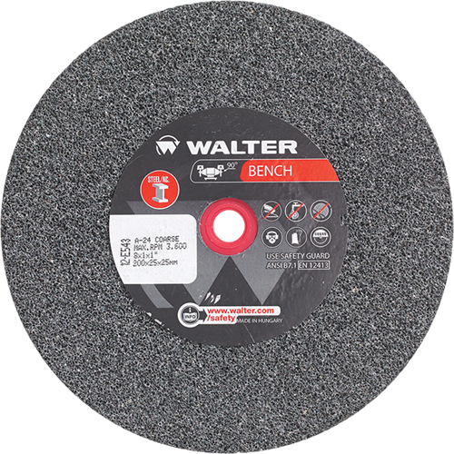 Meules pour rectifieuses d'&eacute;tabli, 8" x 1", Arbre de 1", 1 Distribution Élite MP