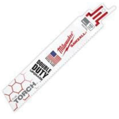 Lame The Torch Sawzall, Bim&eacute;tal, 10 Dents par pouce, 6" lo x 1" la Distribution Élite MP