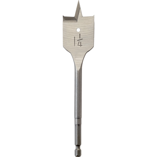 M&egrave;che plate, Diam&egrave;tre de 1-1/4", Tige 1/4" hex, Longeur de 6" Distribution Élite MP