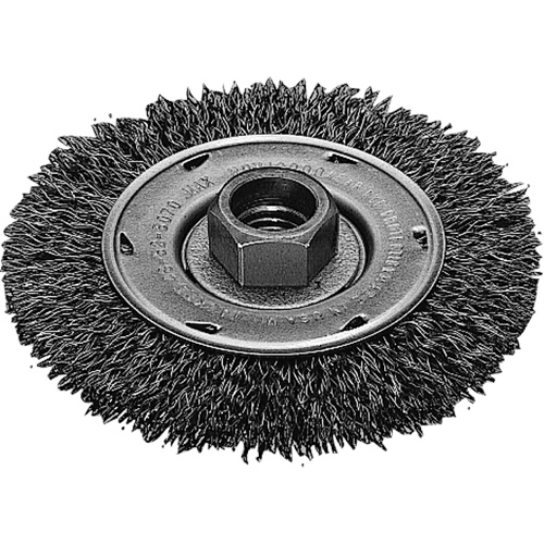 Twist Know Wire Wheel, 4" Dia., 0.02" Fill, 5/8"-11 Arbor, Stainless Steel Distribution Élite MP