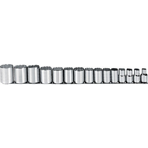 Jeu de douilles, 15 Mcx, Prise de 1/2" Distribution Élite MP