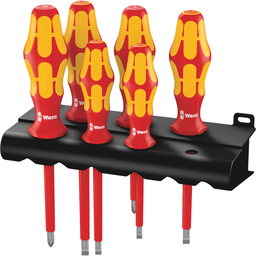 Jeu de tournevis isol&eacute;s, 1000 V, 6 M Distribution Élite MP