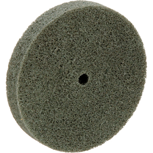 Meule homog&egrave;ne &agrave; faible densit&eacute; de s&eacute;rie 500 Standard Abrasives, 3" x 1/2", Arbre de 1/4", Grain de Moyen, Oxyde d'aluminium Distribution Élite MP