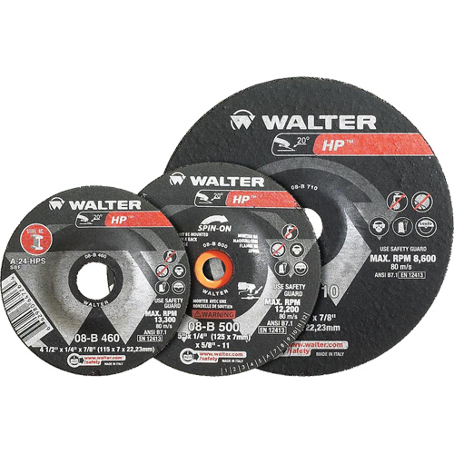 Meule combin&eacute;e HP Combo &agrave; moyeu d&eacute;port&eacute;, 3" x 1/8", Arbre de 3/8", Type 27 Distribution Élite MP