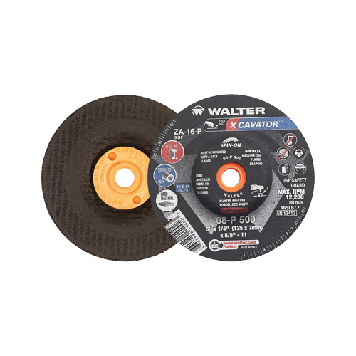 Meule XCAVATOR, 5" x 1/4", Arbre 5/8"-11, Zirconium, Type 27/27S Distribution Élite MP