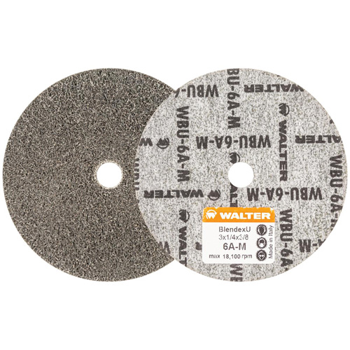 Blendex U Finishing Wheel, 3" Dia., 6AM Grit, Silicon Carbide Distribution Élite MP