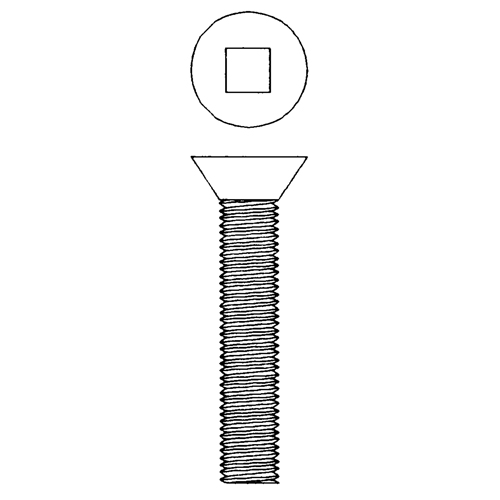 Flat Head Machine Screws, #6-32 x 1-1/2" L, Zinc Plated Distribution Élite MP