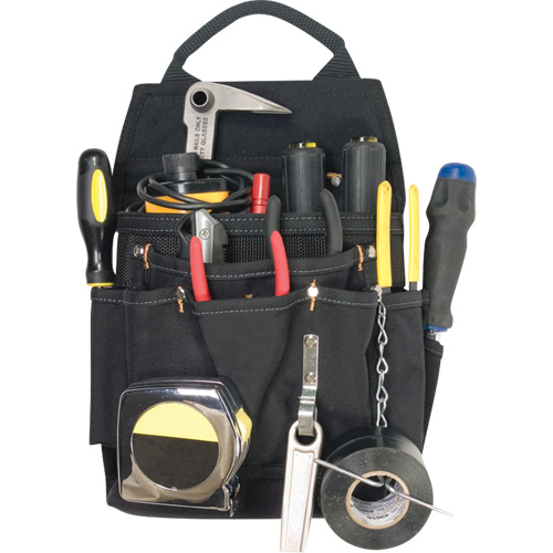Professional Electrician's Pouches, Multiple Tool Holder, Polyester, 11 Pockets Distribution Élite MP