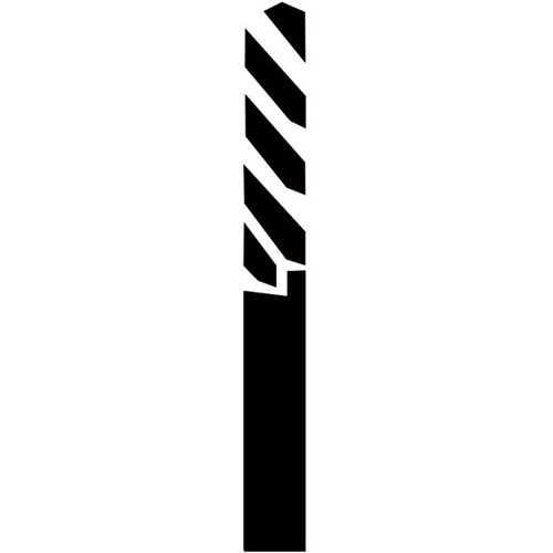 Through-Hole Carbide Tipped Drill, 1/4" Diameter Distribution Élite MP