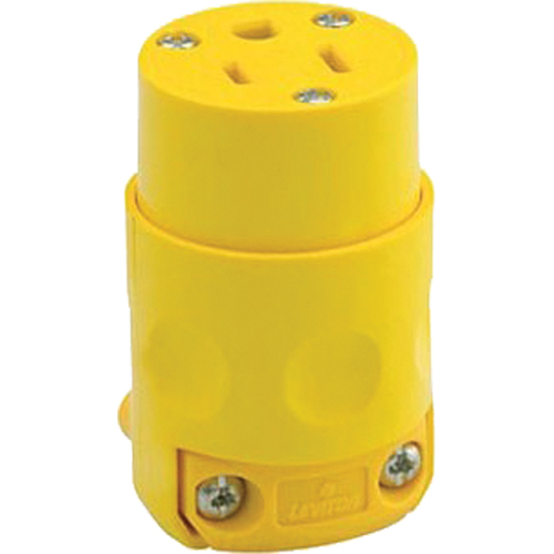 Commercial Grade Straight Blade Connector, 5-15R, Plastic Distribution Élite MP