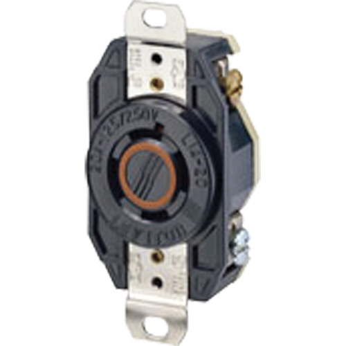 Single Flush 3-Pole 4-Wire Grounding Receptacle Distribution Élite MP