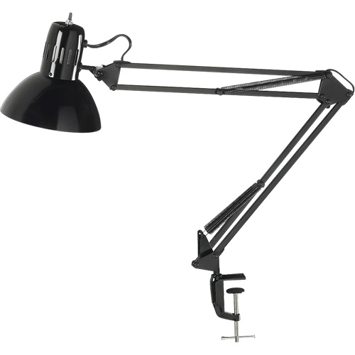 Lampes de bureau &agrave; pince - Bras flexible, 100 W, Incandescente, Pinces serre-joints, Noir Distribution Élite MP