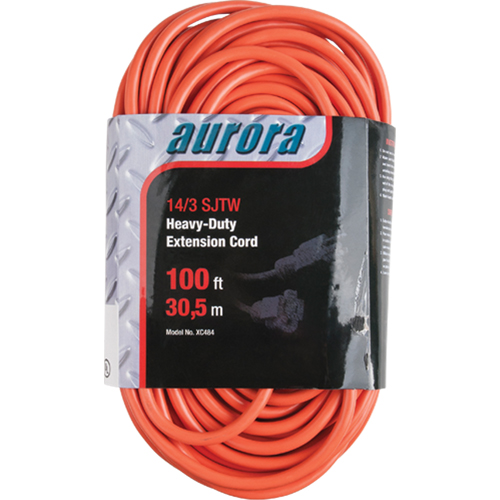 Cordon rallonge en vinyle, Ext&eacute;rieur, SJTW, AWG 14/3, 13 A, 100' Distribution Élite MP