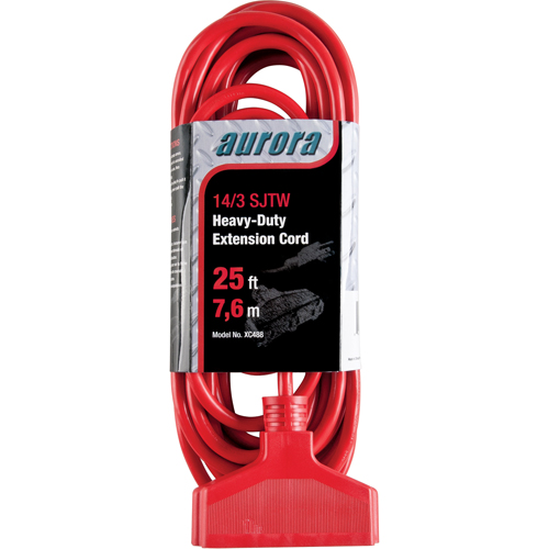 Cordon rallonge en vinyle, Ext&eacute;rieur, SJTW, AWG 14/3, 15 A, 3 prise(s), 25' Distribution Élite MP