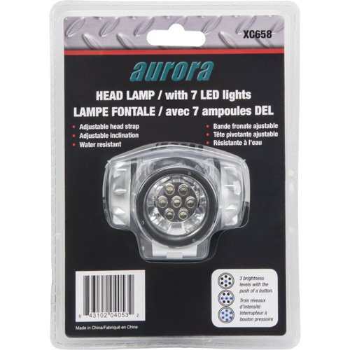 Lampe frontale, DEL, 28 lumens, 20 hres de fonctionnement, piles AAA Distribution Élite MP