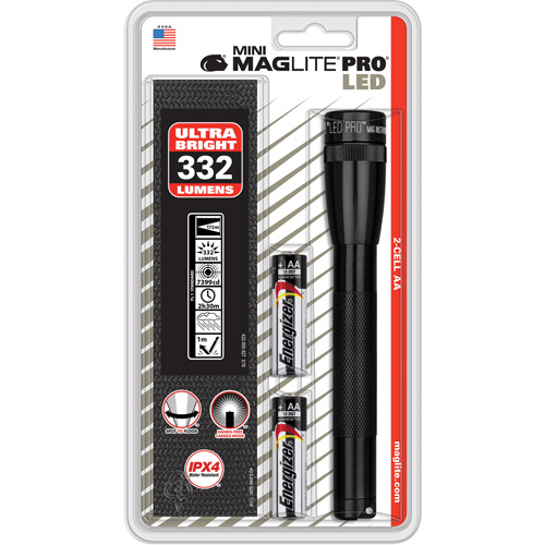 Mini&reg; PRO Flashlight, LED, 332 Lumens, AA Batteries Distribution Élite MP