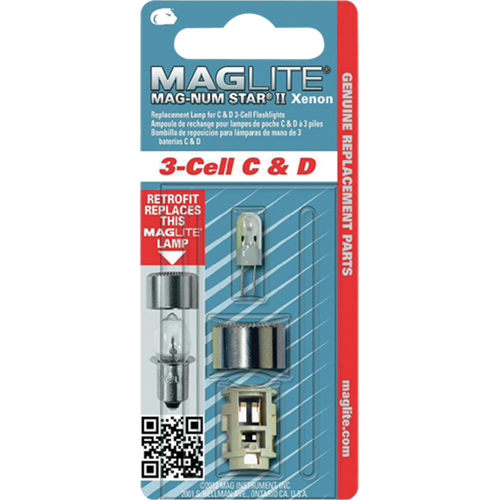 Replacement Bulb for 3-Cell C & D Flashlights Distribution Élite MP