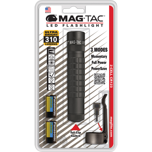 Mag-Tac Tactical Flashlights, LED, 310 Lumens, CR123 Batteries Distribution Élite MP