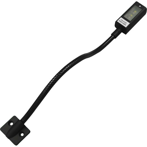 LED Gooseneck Maplight, 1 W, LED, 12" Neck, Black Distribution Élite MP