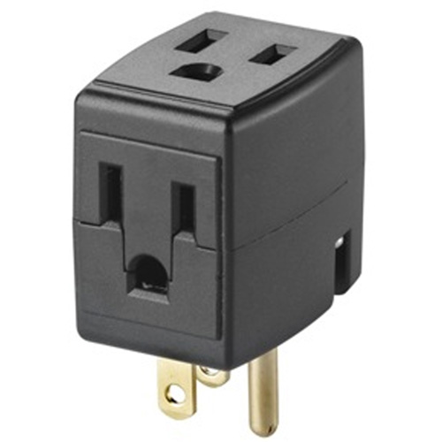 Cube triple mis &agrave; la terre, 3 Prise(s), Aucune, 15 A, 1875 W, 125 V Distribution Élite MP
