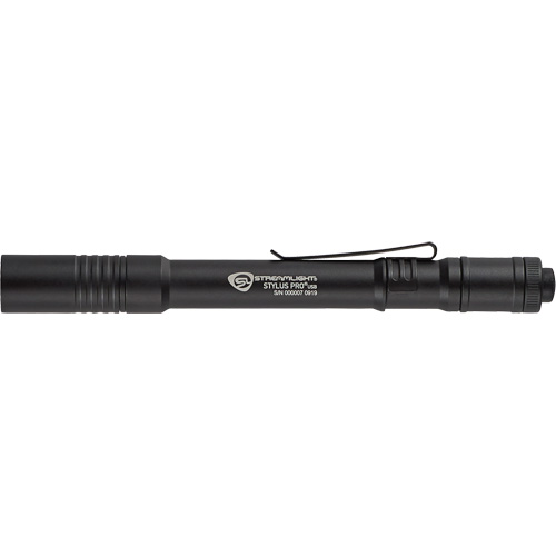 Stylus Pro&reg; USB Pen Light, LED, 350 Lumens, Aluminum Body, Rechargeable Batteries, Included Distribution Élite MP
