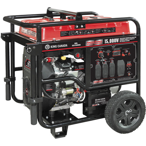V-Twin Gasoline Generator, 15000 W Surge, 12500 W Rated, 120 V/240 V, 40 L Tank Distribution Élite MP
