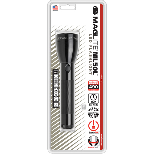 Flashlight, LED, 490 Lumens, C Batteries Distribution Élite MP