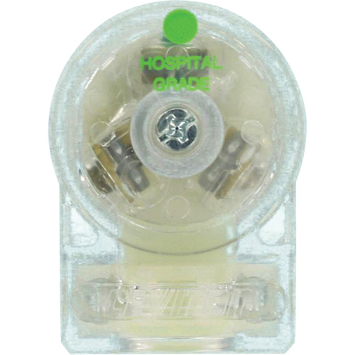 Angled Hospital Grade Extension Plug, Nylon, 15 Amps, 125 V Distribution Élite MP