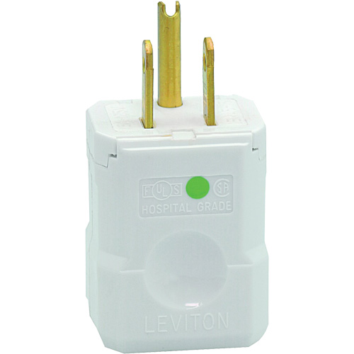 Hospital Grade Extension Plug, Nylon, 15 A, 125 V Distribution Élite MP
