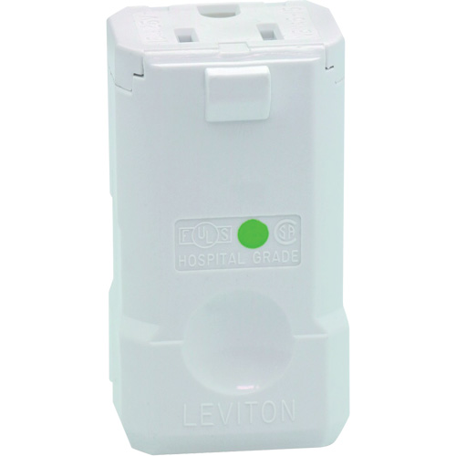 Connecteur de prise de rallonge de qualit&eacute; hospitali&egrave;re, 5-15R, Nylon Distribution Élite MP