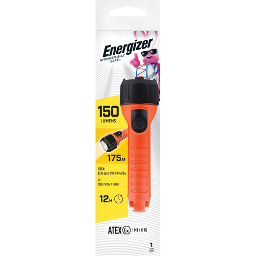 Intrinsically Safe&reg; Handheld Flashlight, LED, 150 Lumens, AA Batteries Distribution Élite MP