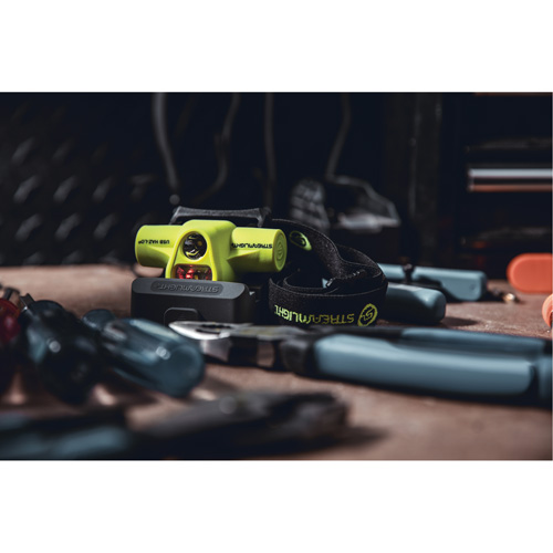 Lampe frontale &agrave; s&eacute;curit&eacute; intrins&egrave;que HAZ-LO USB, DEL, 250 lumens, 7 hres de fonctionnement, piles Rechargeable Distribution Élite MP