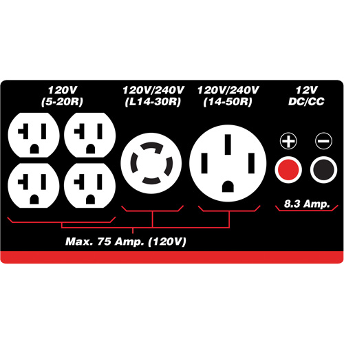 G&eacute;n&eacute;ratrice &agrave; essence/propane &agrave; d&eacute;marreur &eacute;lectrique Distribution Élite MP