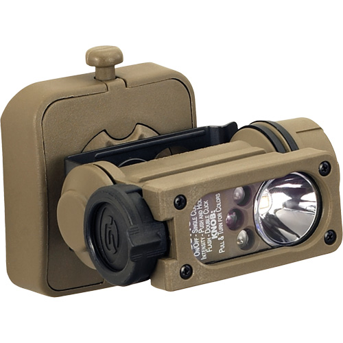 Lampe mains libres Sidewinder Compact II, mod&egrave;le militaire, DEL, 55 lumens, 6 hres de fonctionnement, piles AA Distribution Élite MP