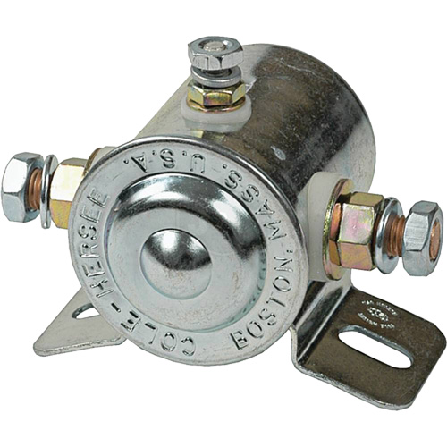Grounded Continuous-Duty Solenoid Relay, Mini-Breaker, 12 V Distribution Élite MP