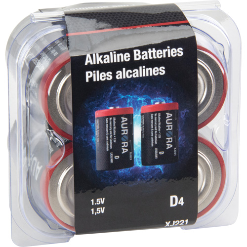 Industrial Alkaline Batteries, D, 1.5 V Distribution Élite MP