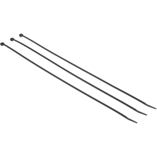 Attache de c&acirc;ble &agrave; ardillon, Longueur 7-3/10", R&eacute;sistance &agrave; la traction 50 lb, Noir Distribution Élite MP