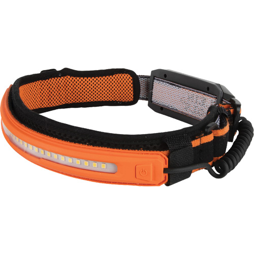 Lampe frontale &agrave; faisceau large avec bandeau, DEL, 575 lumens, 4 hres de fonctionnement, piles Rechargeable Distribution Élite MP
