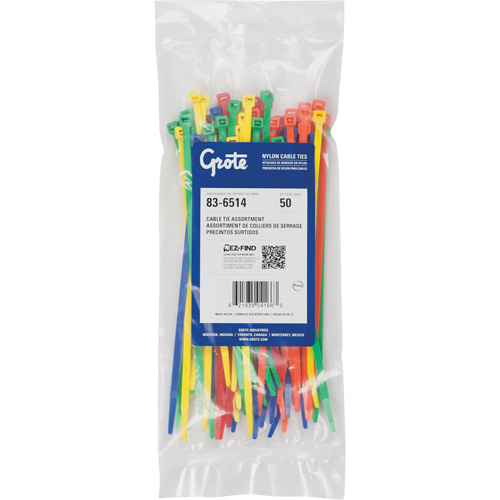 Nylon Cable Ties, 8" Long, 50 lbs. Tensile Strength Distribution Élite MP
