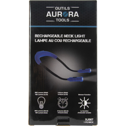 Work Light, Neck Light, Rechargeable, 300 Lumens Distribution Élite MP