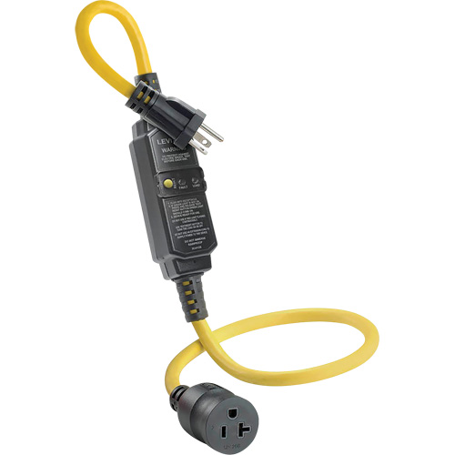 Cordon avec disjoncteur diff&eacute;rentiel (DDFT) &agrave; r&eacute;armement automatique, 120 V, 20 A, Cordon de 3' Distribution Élite MP