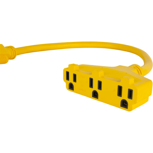 Extension Power Adapter, Outdoor, STOW, 12/3 AWG, 15 A, 3 Outlet(s), 2' Distribution Élite MP