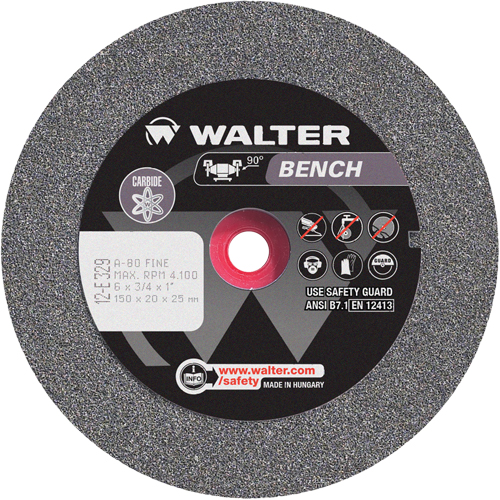 Bench Grinding Wheel, 6" x 3/4", 1" Arbor, 1 Distribution Élite MP