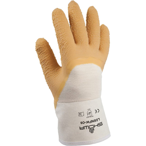 Gants pour usage g&eacute;n&eacute;ral L66NFW, 8/Petit, R&ecirc;vetement Latex de caoutchouc, Enveloppe en Coton Distribution Élite MP