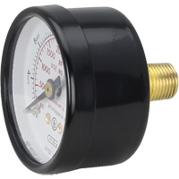 Pressure Gauges, 1-1/2" , 0 - 4000 psi, Back Mount, Analogue Distribution Élite MP