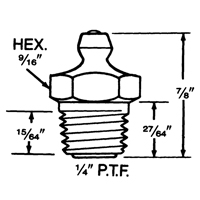Fitting, 1/4"-18 Thread Distribution Élite MP