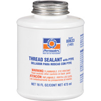 Scellant pour filetage avec PTFE, Canette &agrave; dessus brosse, 473 ml, -54° C - 149° C/-65° F - 300° F Distribution Élite MP