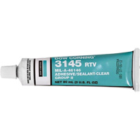 Scellant adh&eacute;sif &agrave; la silicone Dowsil RTV 3145 MIL-A-46146, Tube, Transparent Distribution Élite MP
