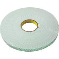 Double-Coated Foam Tape, 33 m (108') L x 18 mm (3/4") W, 62.5 mils, Urethane Distribution Élite MP